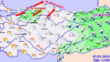 Doğu’ya kar, Karadeniz’e fırtına uyarısı