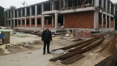 İpsala’daki TOBB İlkokulu inşaatı hızla sürüyor