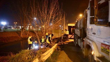 Sakarya’da ekipler gece boyunca altyapı mesaisini sürdürdü