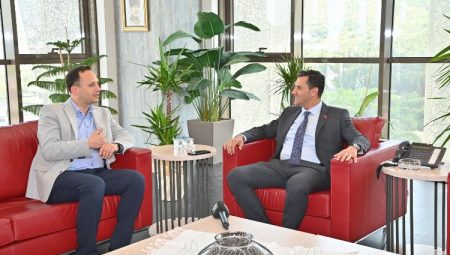 Ömer Eşki’den Başkan Zeyrek’e hayırlı olsun ziyareti