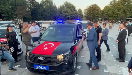 Düzce Emniyeti’ne 34 yeni araç