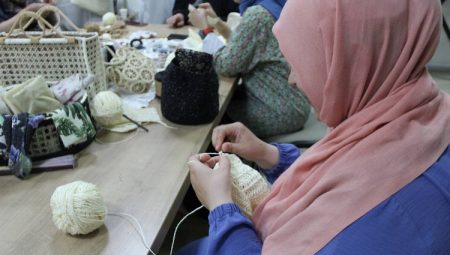 Sakarya’da engelsiz aileler iplerle muhteşem işler çıkardı