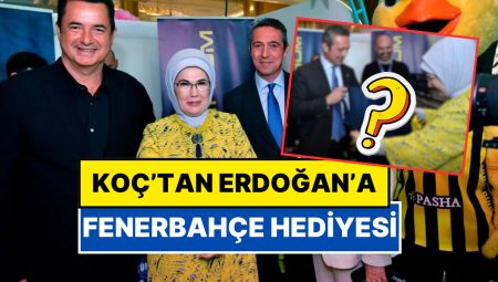 Acun Ilıcalı ve Ali Koç Yan Yana: Emine Erdoğan’a Ali Koç’tan Fenerbahçe Forması Armağanı