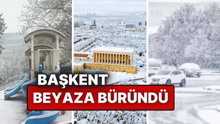 Ankara’da Beklenen Kar Yağışı Başladı: Başşehir Sabah Saatlerinde Beyaza Büründü!