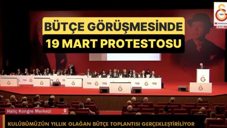 Galatasaray’ın Bütçe Görüşmesinde Ekrem İmamoğlu ve Tutuklu Öğrencilerden Bahsedildi