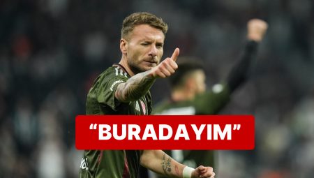 Beşiktaş’tan Ayrılacağı İstikametinde Haberler Olan Immobile Burada Keyifli Olduğunu Söyledi
