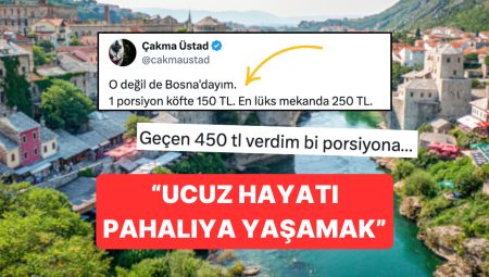 Bosna’daki Yemek Fiyatlarını Paylaşıp Lokmamızı Boğazımıza Dizen Kullanıcı