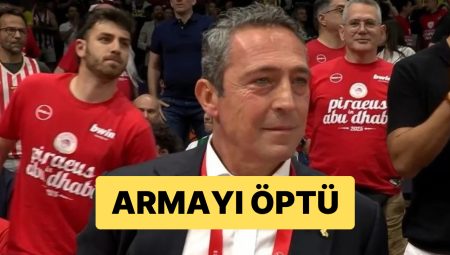 Fenerbahçe Başkanı Ali Koç Soruya Armayı Öperek Cevap Verdi