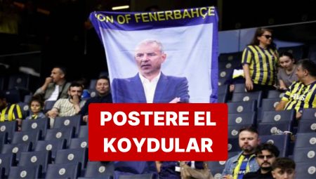 Fenerbahçe-Konyaspor Maçında İsmail Kartal Posterine Mani