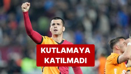 Galatasaray’da Alvaro Morata, Yenikapı’daki Şampiyonluk Kutlamasına Katılmadı