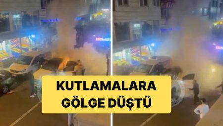 Galatasaray’ın Şampiyonluğunu Kutlayan Taraftarların Aracı Kullanılamaz Hale Geldi