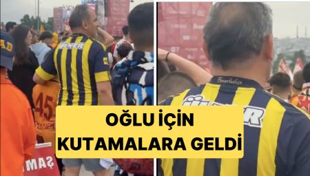 Galatasaray’ın Yenikapı’daki Kutlamalarına Fenerbahçeli Bir Baba da Katıldı