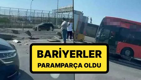 Haliç Köprüsü’nde Kaza: Denetimden Çıkan Metrobüs Bariyerlere Çarptı