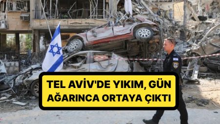 İran’ın Yüzlerce Füze Fırlattığı İsrail’de Büyük Yıkım: Tel Aviv’de Hasar Gün Ağarınca Ortaya Çıktı