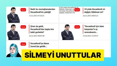 Yeni Akit Arşivinden “Gülen” Yazan İçerikleri Sildi Fakat Bir Ayrıntısı Unuttu