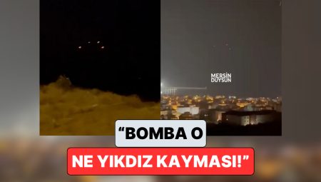 Yıldız Kayması Sandılar: İran’ın İsrail’e Attığı Füzeler Hatay ve Mersin Semalarında Görüntülendi