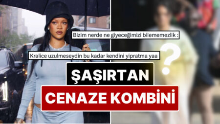 Babasının Cenazesine Beyaz Elbisesiyle Katılan Rihanna’nın Kombin Tercihi X’te Gündem Oldu!
