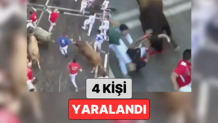 İspanya’nın Meşhur Boğa Koşusu San Fermin Şenliği Başladı: Şenlikte 4 Kişi Yaralandı