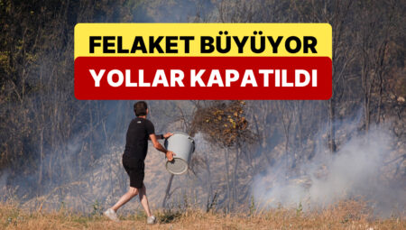 İzmir’de Yangın Felaketinin Boyutu Genişliyor, Kimi Yollar Trafiğe Kapatıldı