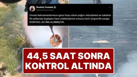 İzmir’in Çeşme İlçesindeki Yangın 44,5 Saat Sonra Denetim Altına Alındı