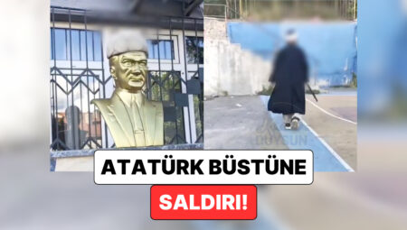 İzmit’te Reaksiyon Çeken İmgeler: Bir Şahıs Atatürk Heykeline Hakaretler Ederek Atakta Bulundu