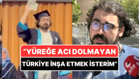 Merasimde Diplomasını Yırtarak Reaksiyon Gösteren Boğaziçili Doruk Dörücü’den Açıklama