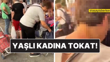 Pazarda Müşteriden Biber Çalarken Yakalanan Yaşlı Bayana Tokat Atıldı