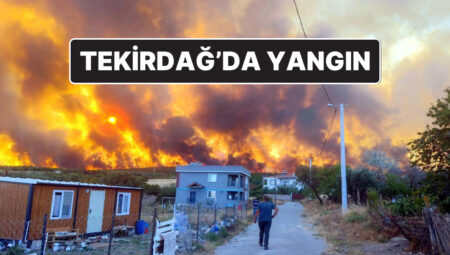 Tekirdağ Şarköy’de Yangın: Alevler Yerleşim Yerlerine Ulaştı