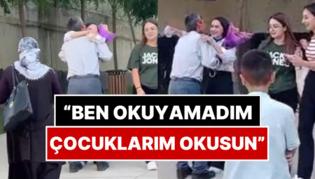 YKS’ye Giren Kızını Çiçekle Karşılayan Babanın Yürekleri Isıtan Kıssası