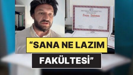 Aykut Elmas Geçersiz Diploma Skandalını “Sana Ne Lazım Fakültesi” Görüntüsüyle Tiye Aldı!