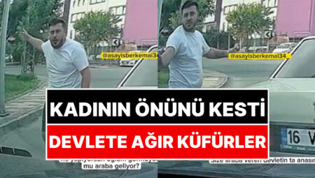 Bayan Şoförün Yolda Önünü Kesen Erkek Şoför Suratını Alamayıp Devlete Ağır Küfürler Etti