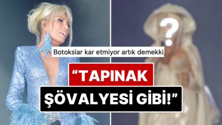 Botokslar Artık İşe Yaramıyor mu? Ajda Pekkan Konsere Yüzüne Taktığı Taşlı Maskeyle Çıktı!