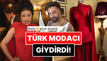 Cardi B Imaginary Playerz Müziğinin Klibinde Türk Modacı Halil Ülgü’nün Dizaynını Giydi!