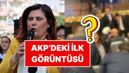 CHP’den İstifa Eden Hasret Çerçioğlu’nun AKP Genel Merkezi’nden Birinci İmajları