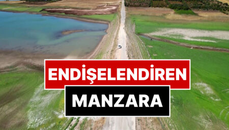 Endişelendiren Görünüm: Sular Çekildi, Yol Ortaya Çıktı