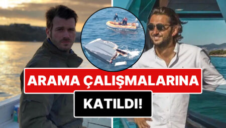 Halbuki Tatil Planlamışlar: Kıvanç Tatlıtuğ Teknesi Parçalanan Halit Yukay’ı Arama Çalışmalarına Katıldı