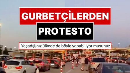 Kapıkule Hudut Kapısı’nda Gurbetçilerden Kornalı Protesto