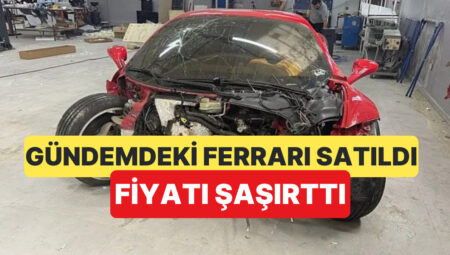 Oto Tamircinin Test Sürüşünde Kaza Yaptığı Ferrari Büyük Bedel Kaybıyla Satıldı