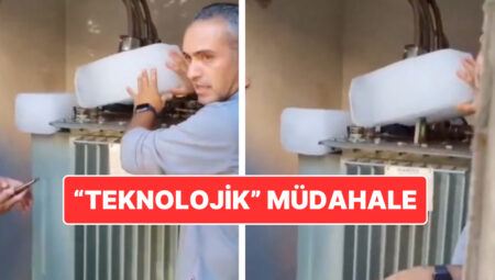 Şaşırtan Metot: Çok Isınan Elektrik Trafosu Buz Kalıpları İle Soğutuldu