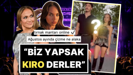 Yazın Ortasında Çizme Giymeyi Alışkanlık Haline Getiren Eylül Tumbar’ın JLo Konseri Kombini Lisanlara Üzücü Düştü