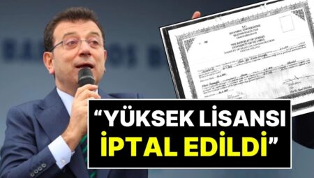 Yeni Şafak’tan “Ekrem İmamoğlu’nun Yüksek Lisans Diploması İptal Edildi” Argümanı